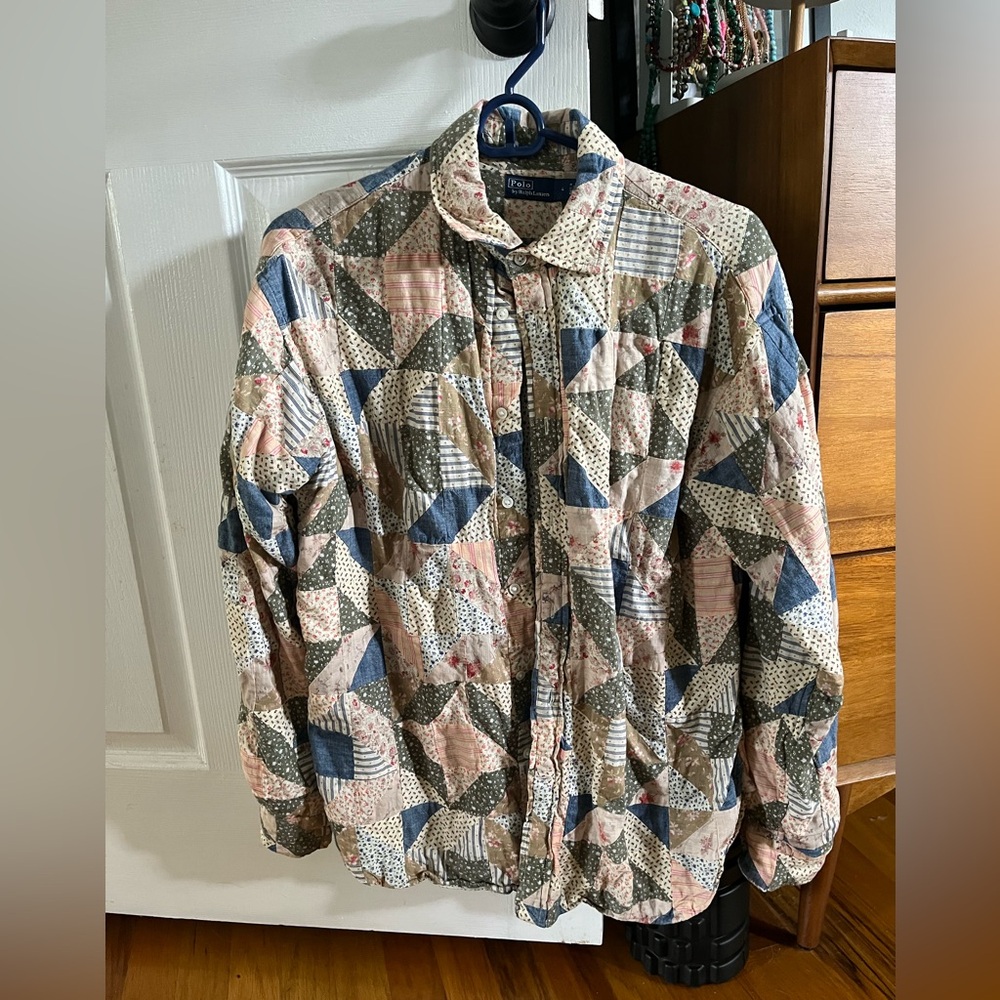 Polo Ralph Lauren Cotton Patchwork Blouse size 4 - Picture 5 of 11